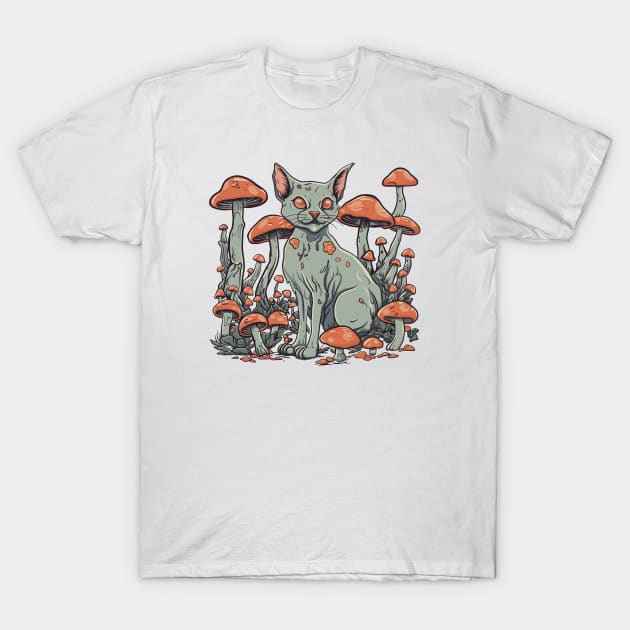 Deep In The Forest T-Shirt by KilkennyCat Art